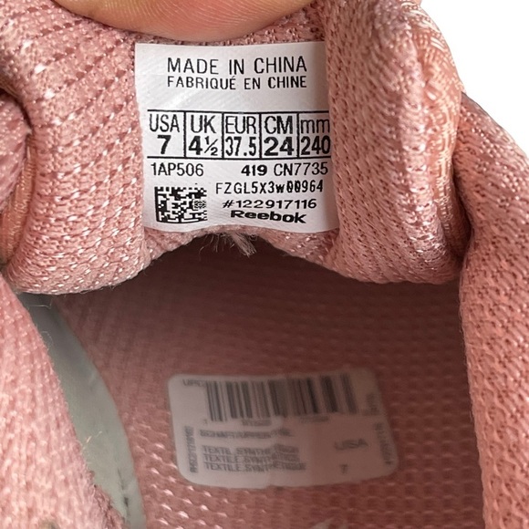 Reebok Woman’s Pink Dashride Running Shoes Size 7 - Picture 9 of 10